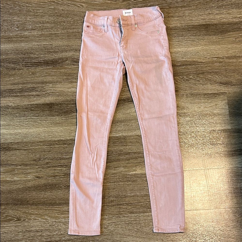 Hudson Jeans Soft Pink Skinny Jeans